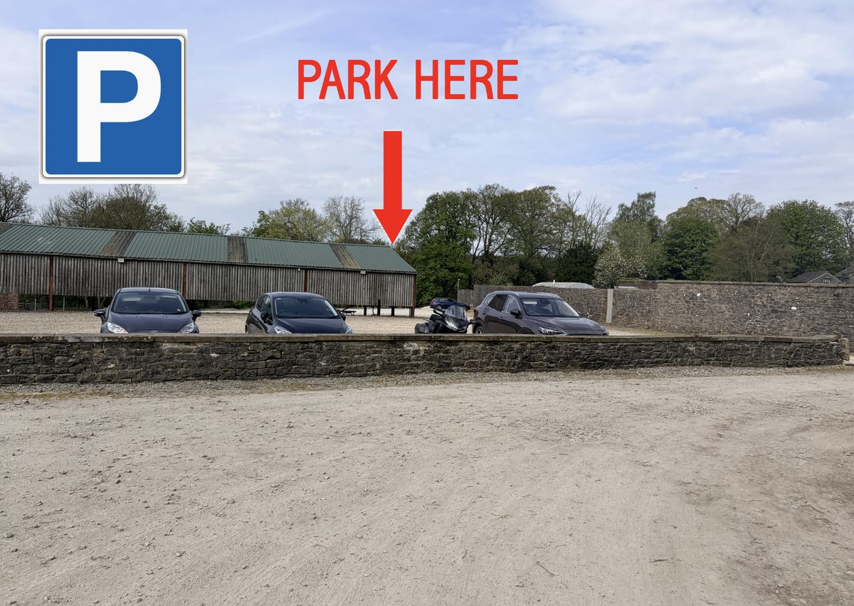 The car park at Gisburne Park Estate